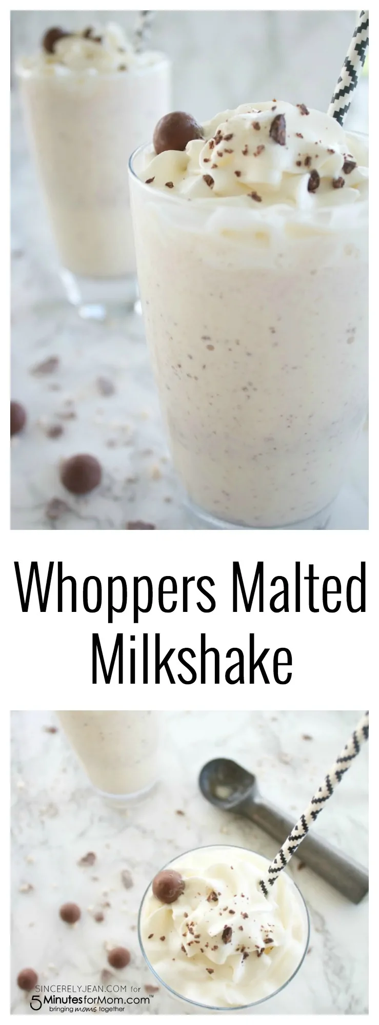 Whoppers malted milk shake