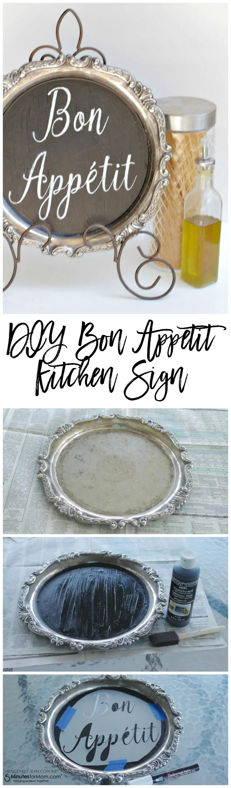 DIY Bon Appetit Kitchen Sign