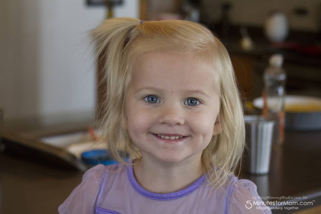 toddler smiling