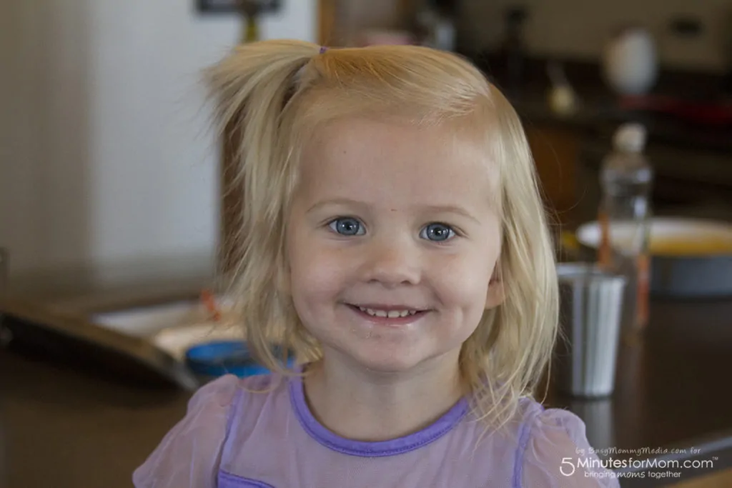 toddler smiling