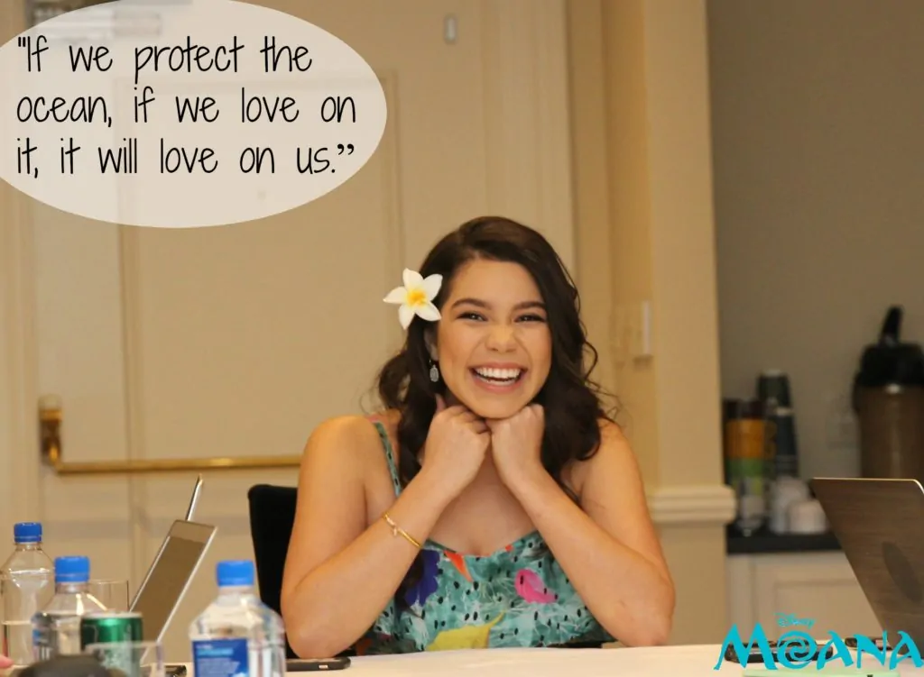 Auli'i Cravalho Quote: "If we protect the ocean, if we love on it, it will love on us.”