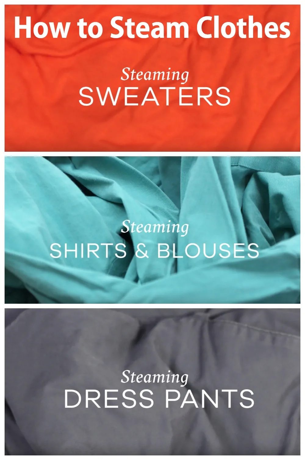 How to steam clothes