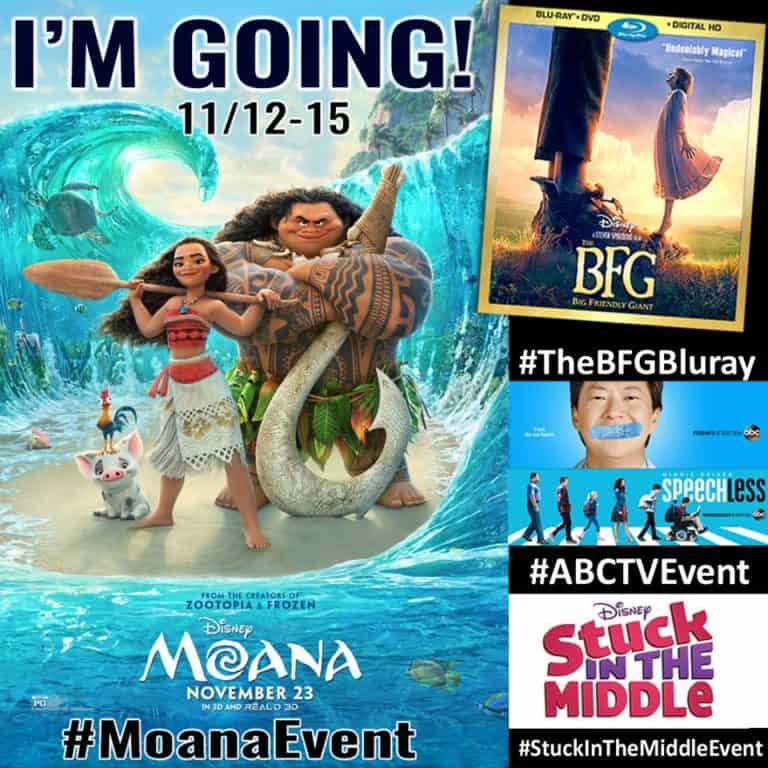 5 Minutes for Mom is headed to Los Angeles for the Moana Press Event November 12-15, 2016