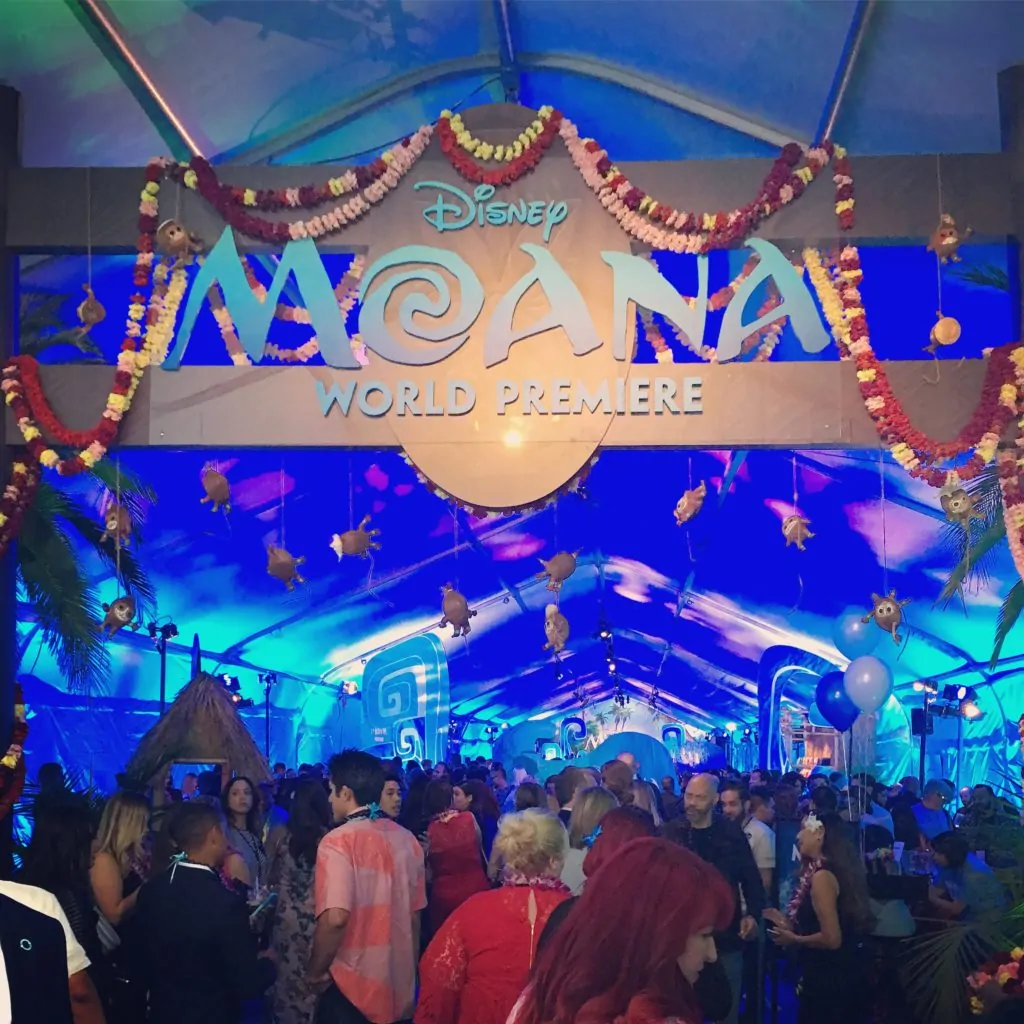 Moana Premiere Party Entrance