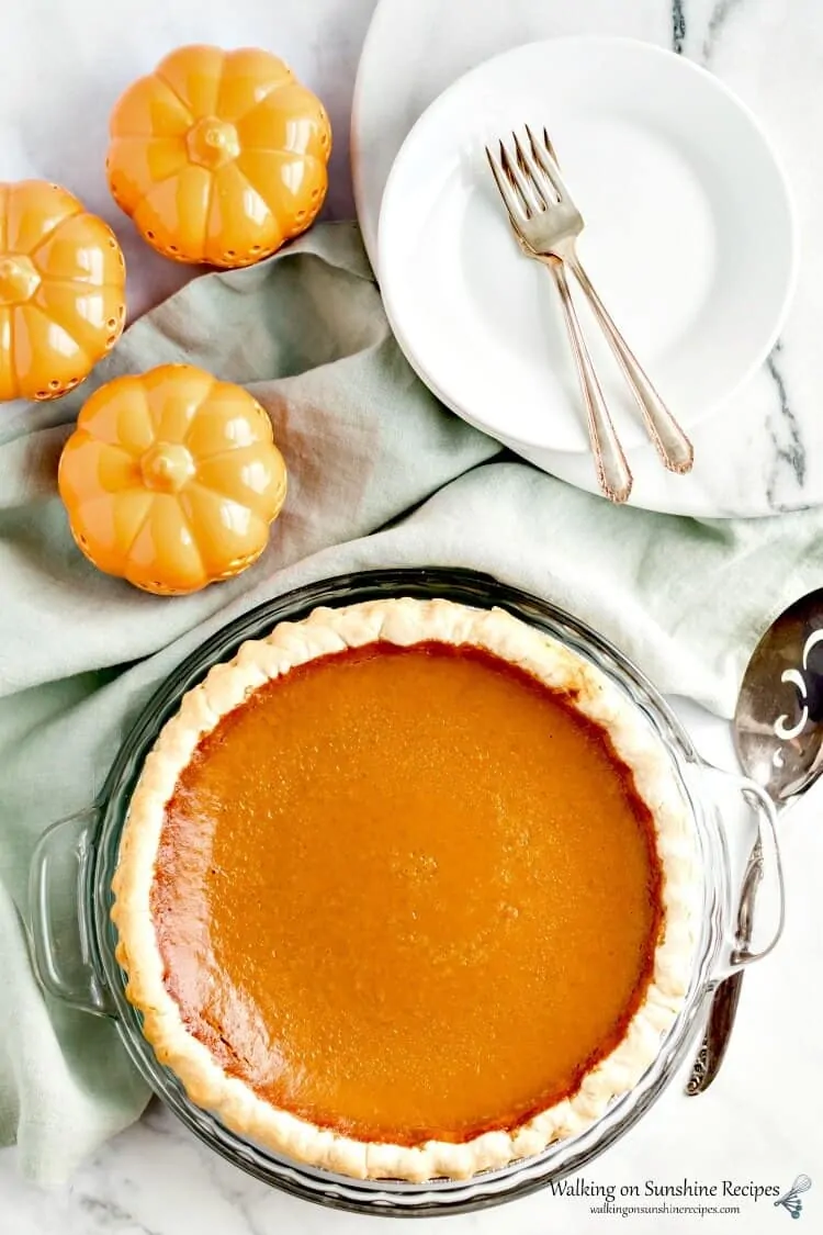 Pumpkin-Pie-baked-from-Walking-on-Sunshine