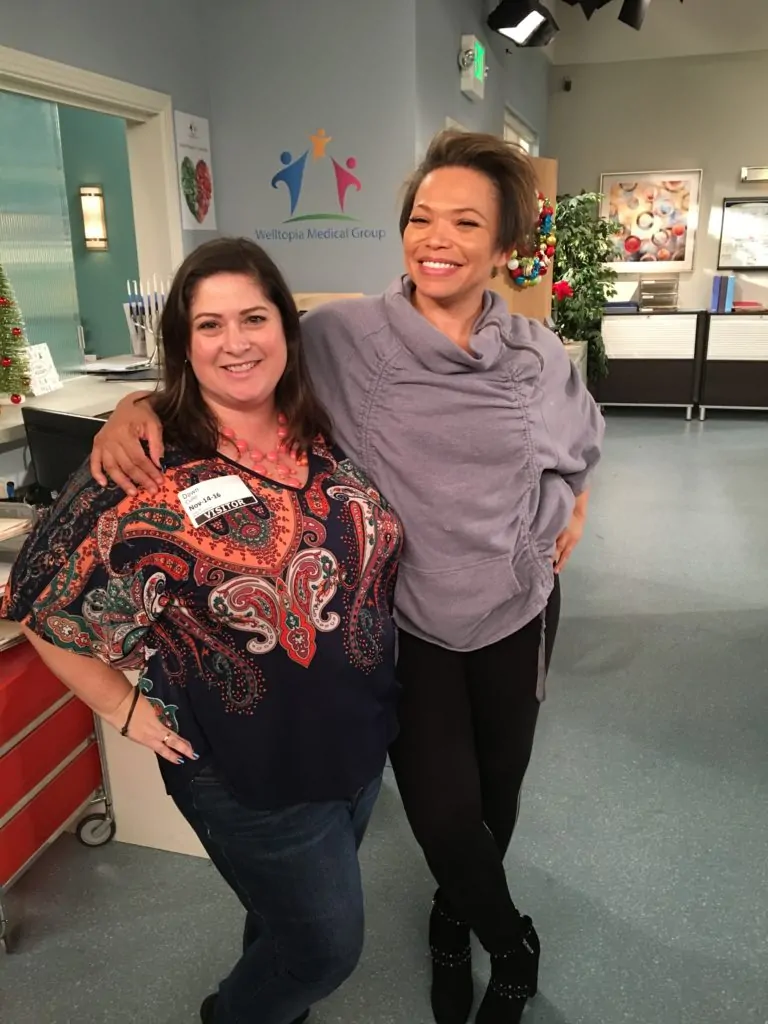 Dr. Ken Set Visit - Talent - Tisha Knight Campbell