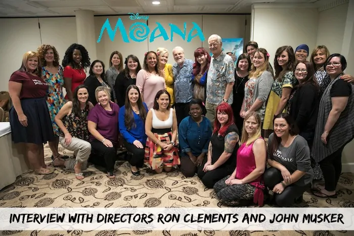 Ron Clements and John Musker - Directors of Moana - Blogger Interview - Group Photo