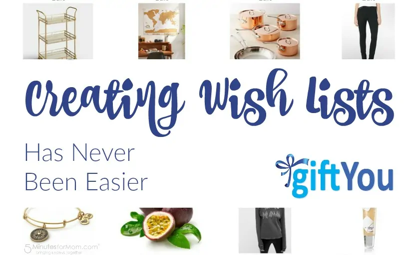 Creating wish lists has never been easier