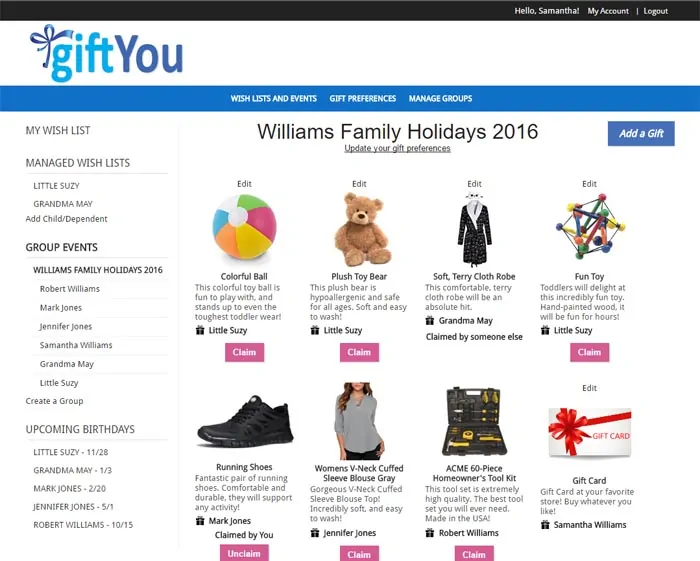 How to create a wish list using GiftYou