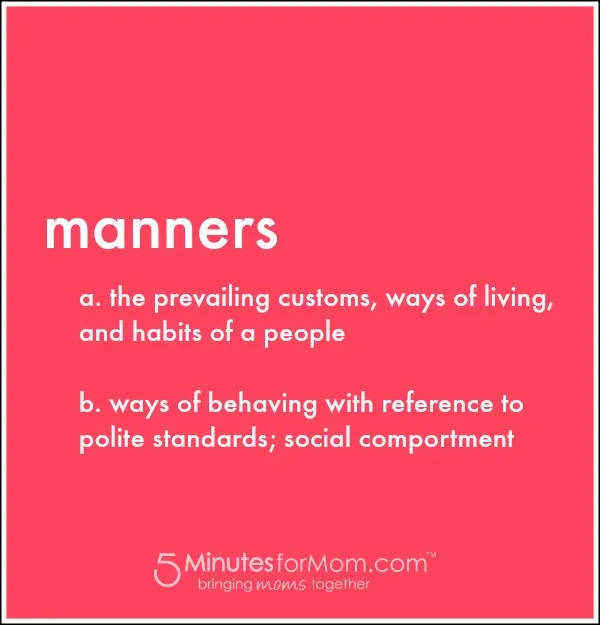 manners