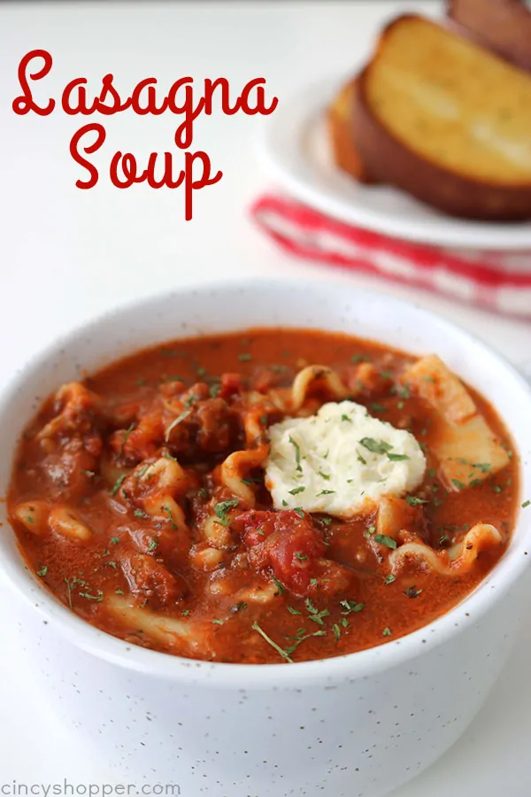 Lasagna Soup from Cincy Shopper