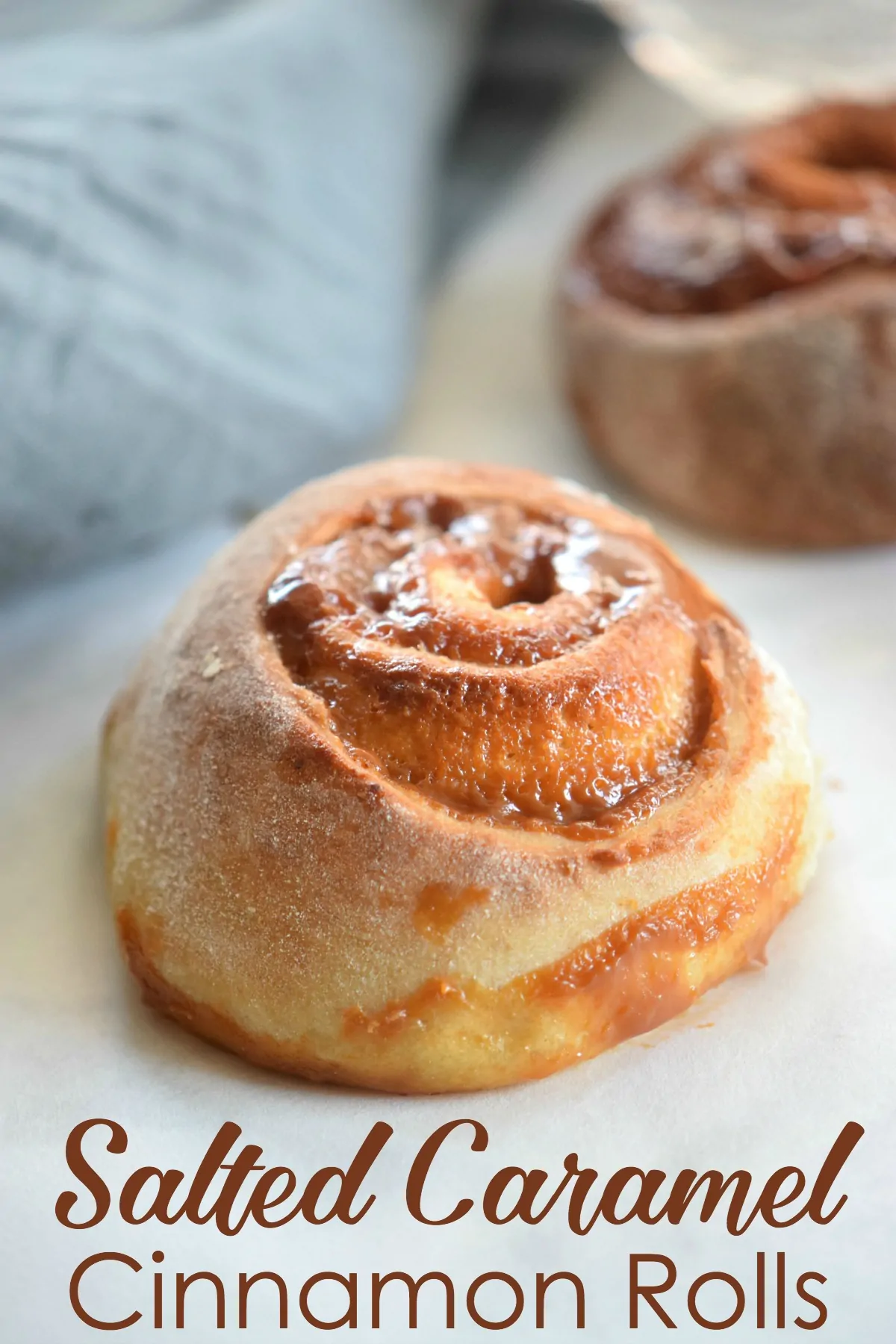 Salted caramel cinnamon rolls