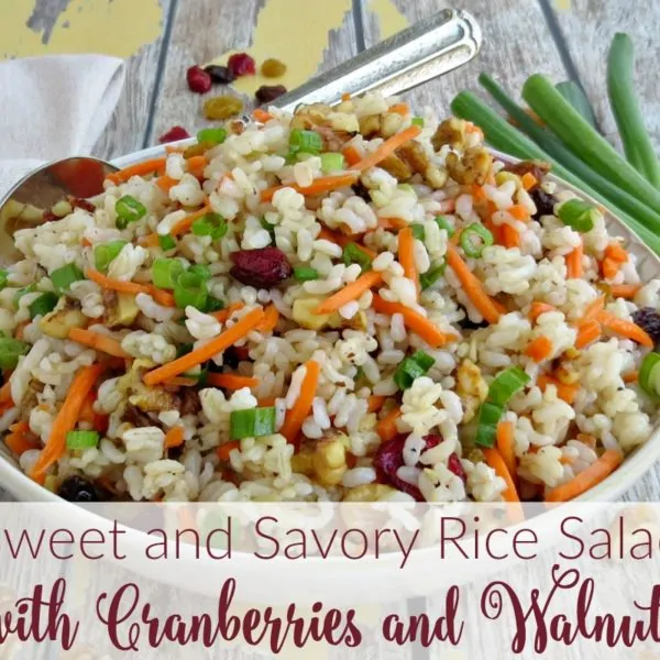 Sweet and Savory Rice Salad with Cranberries and Walnuts Recipe