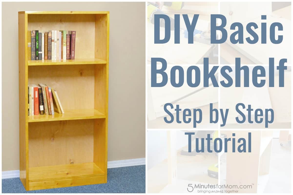 diy basic bookshelf - how to build a bookcase for beginners