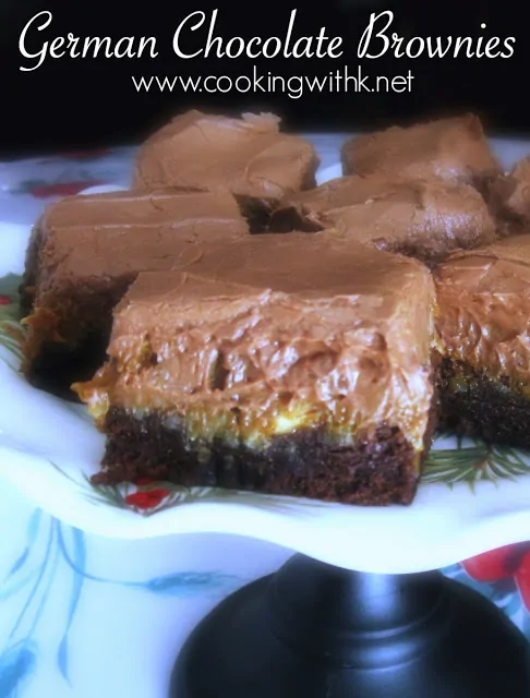 German Chocolate Brownies from Cooking with K