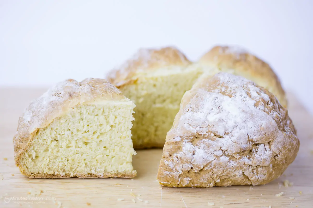 Rustic Bread Baked in a Cast Iron Skillet - 1840 Farm