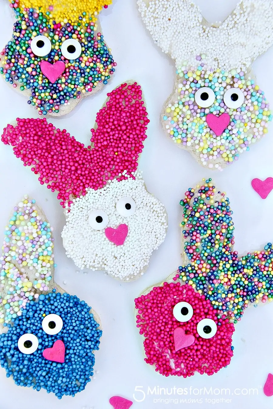 Adorable bunny fairy bread spring treats for kids