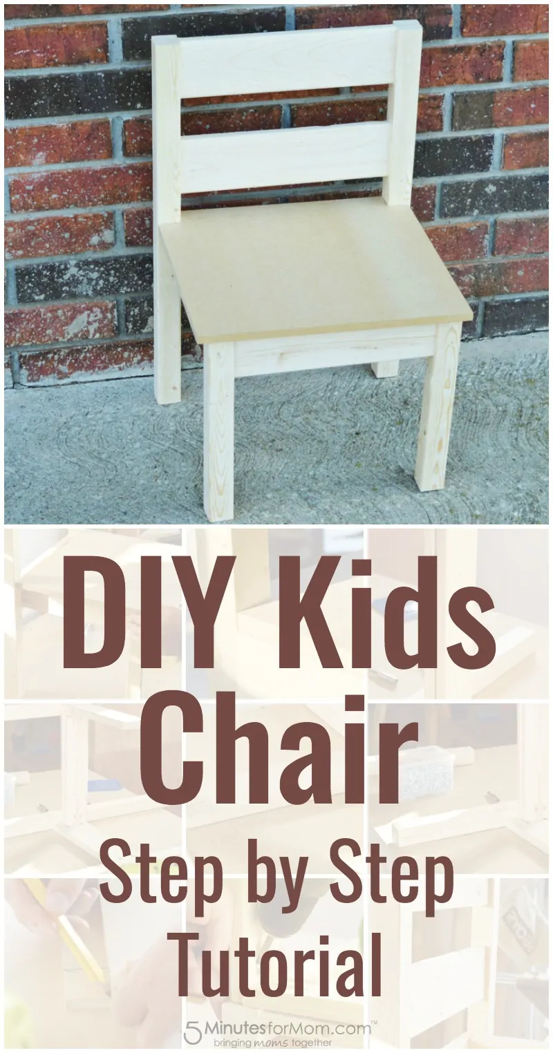 DIY Kids Chair Step by Step Tutorial