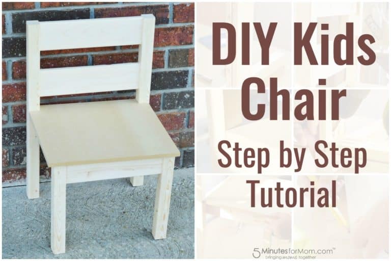 DIY Kids Chair Step by Step Tutorial