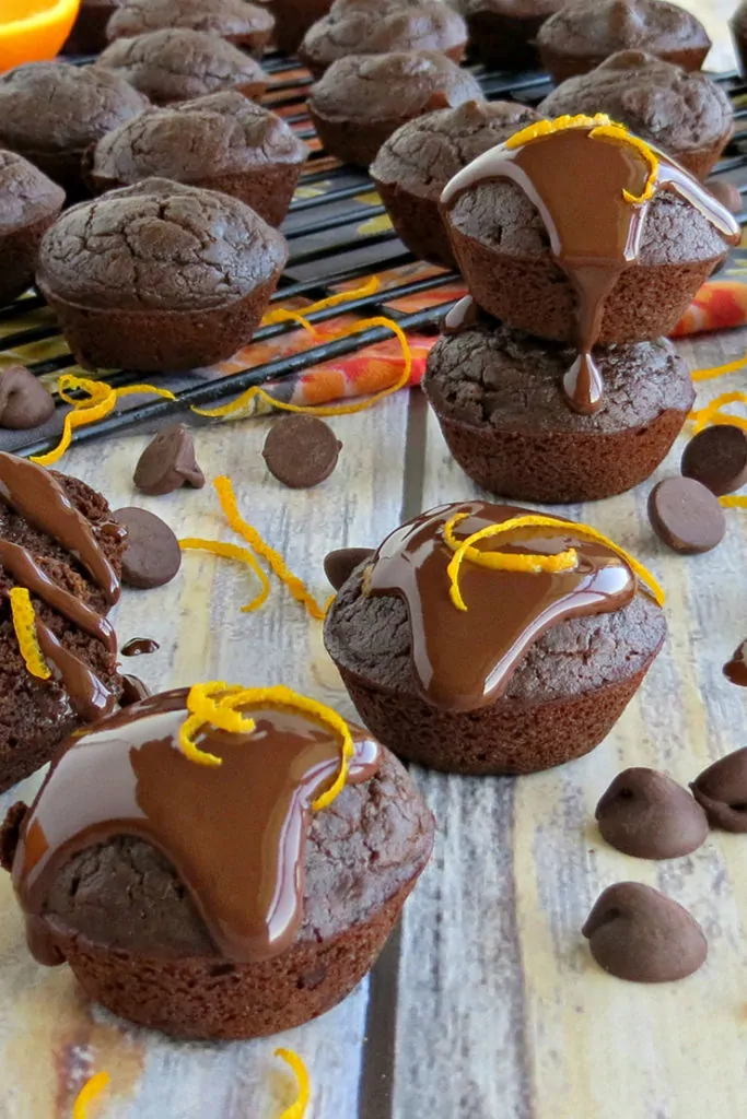 Gluten Free Dark Chocolate Orange Brownie Bites