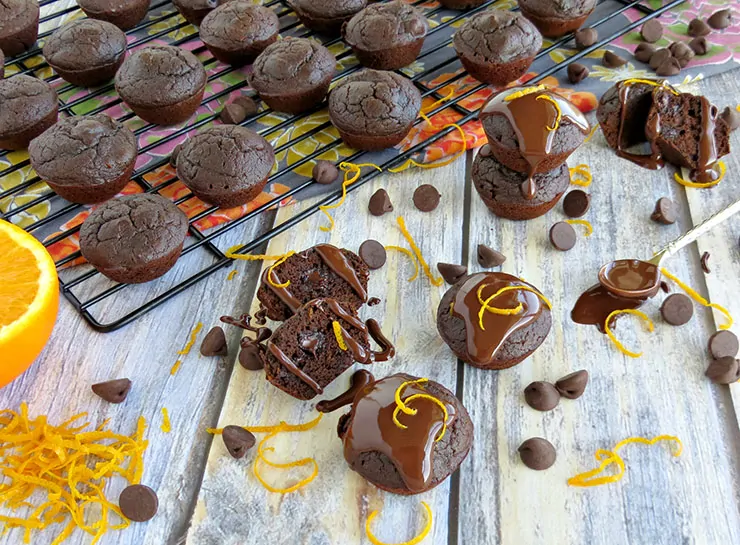 Gluten Free Dark Chocolate Orange Brownie Bites