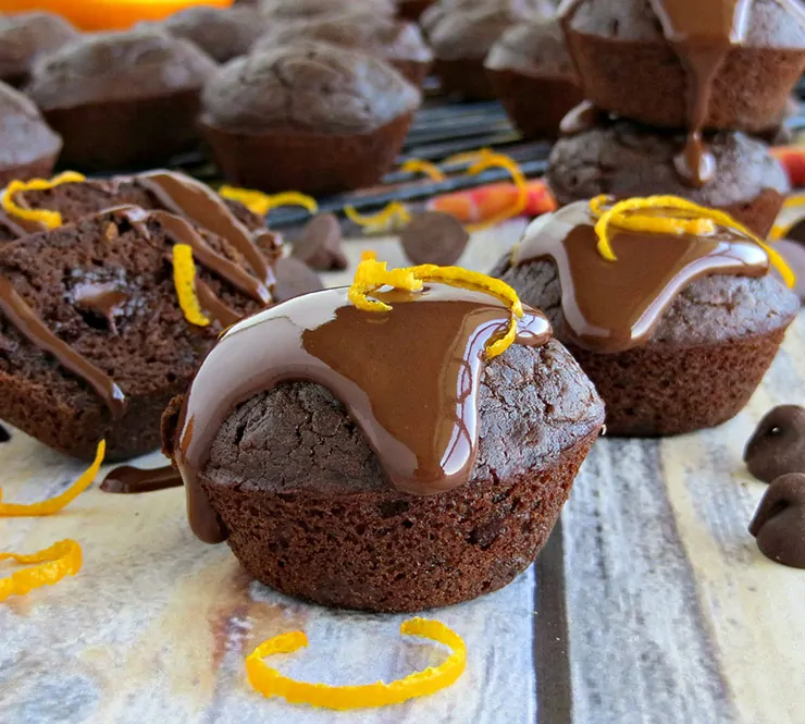 Gluten Free Dark Chocolate Orange Brownie Bites