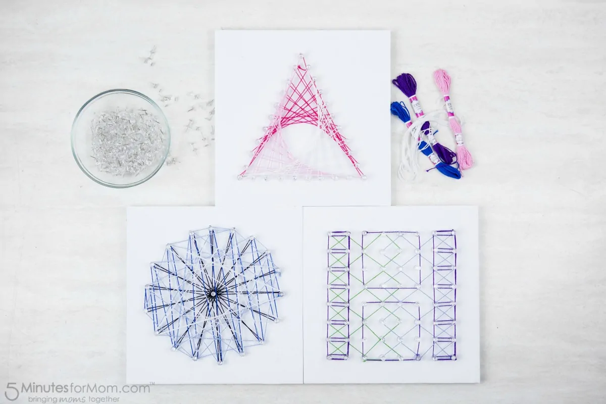 Math string art