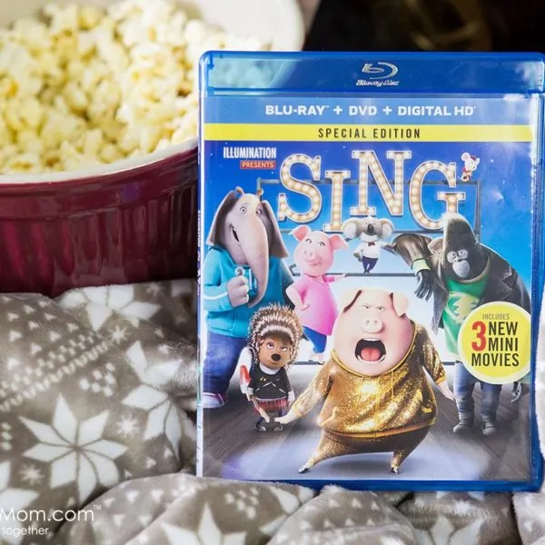 SING Family Movie Night with Ice Cream Cone Microphones