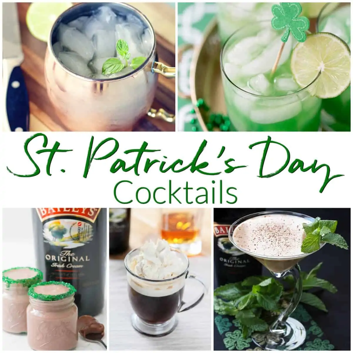 St Patricks Day Cocktails Collection