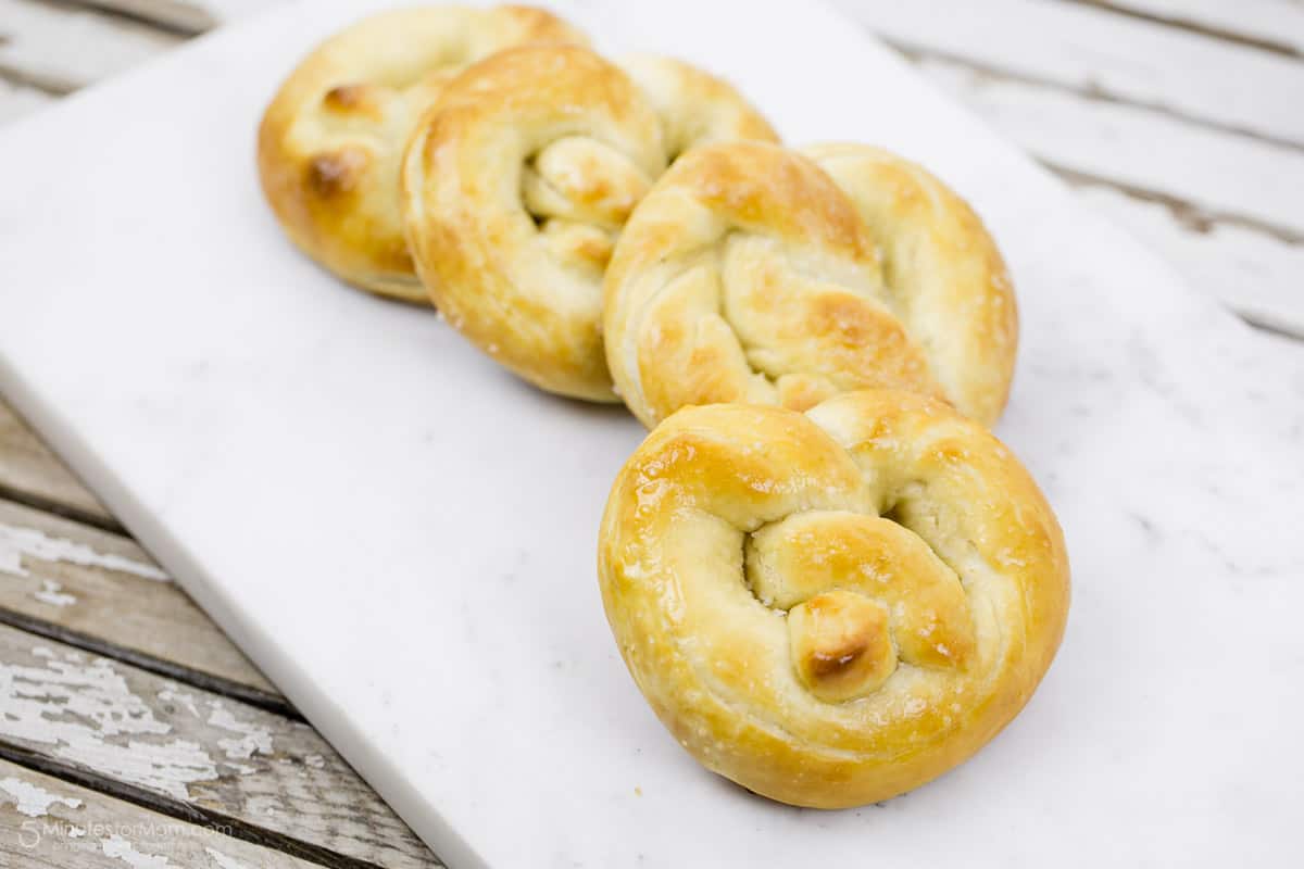 Homemade soft pretzels