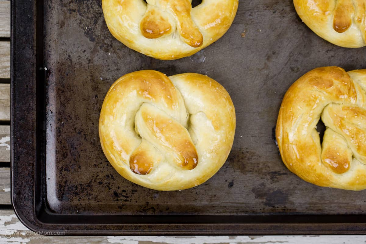 Homemade soft pretzels