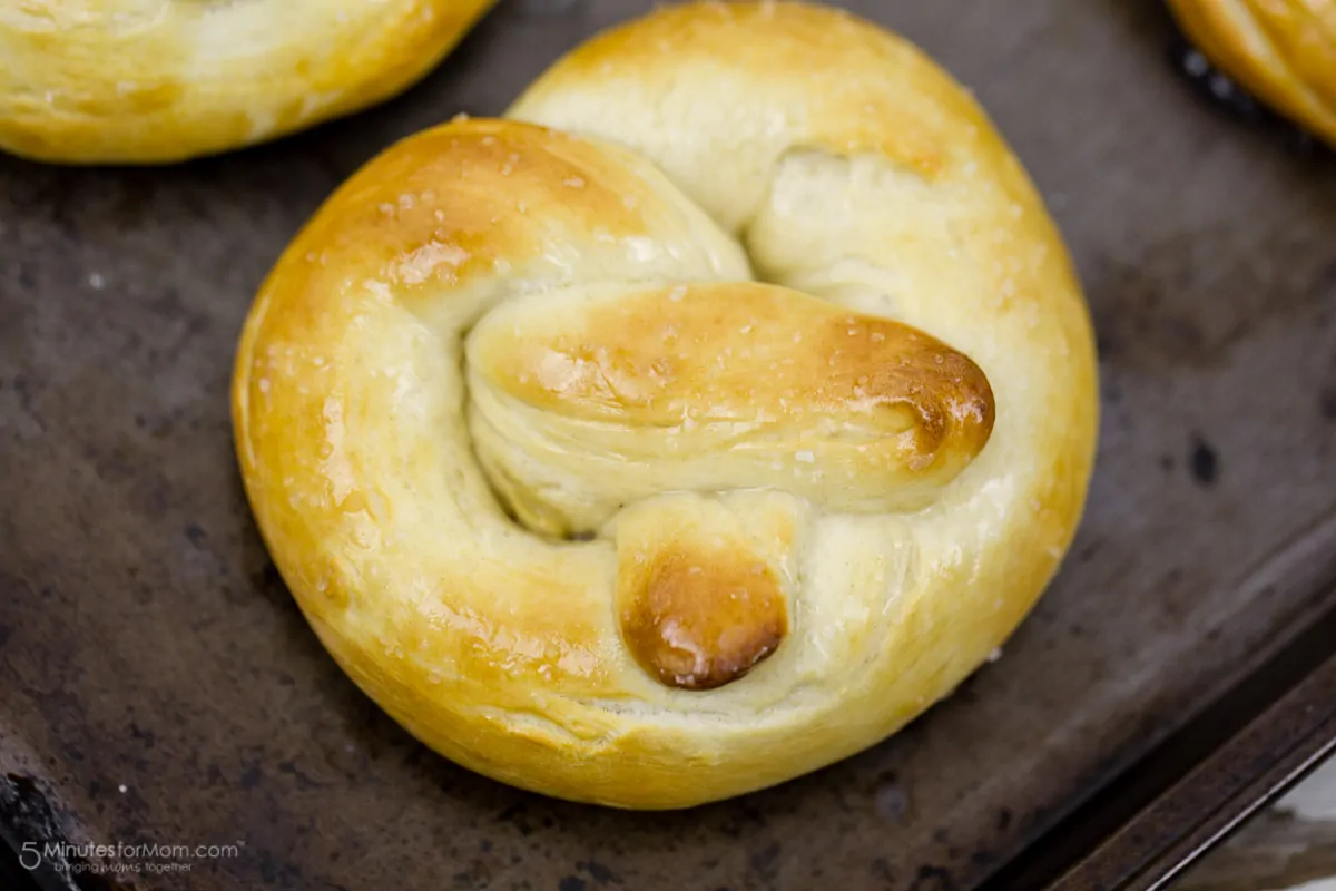 Homemade soft pretzels