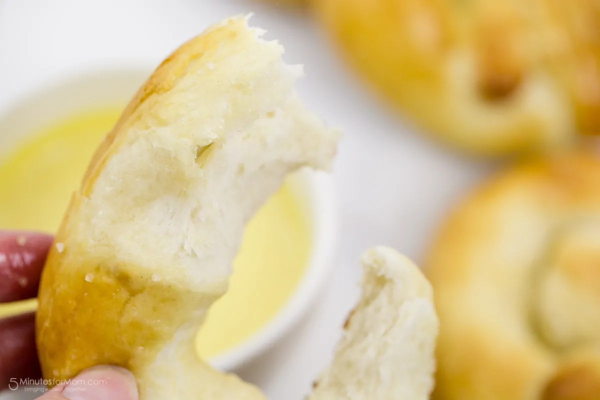 Homemade soft pretzels