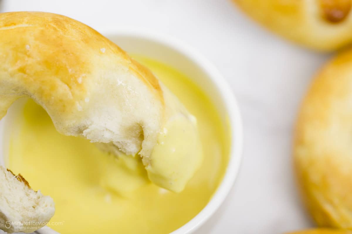 Homemade soft pretzels