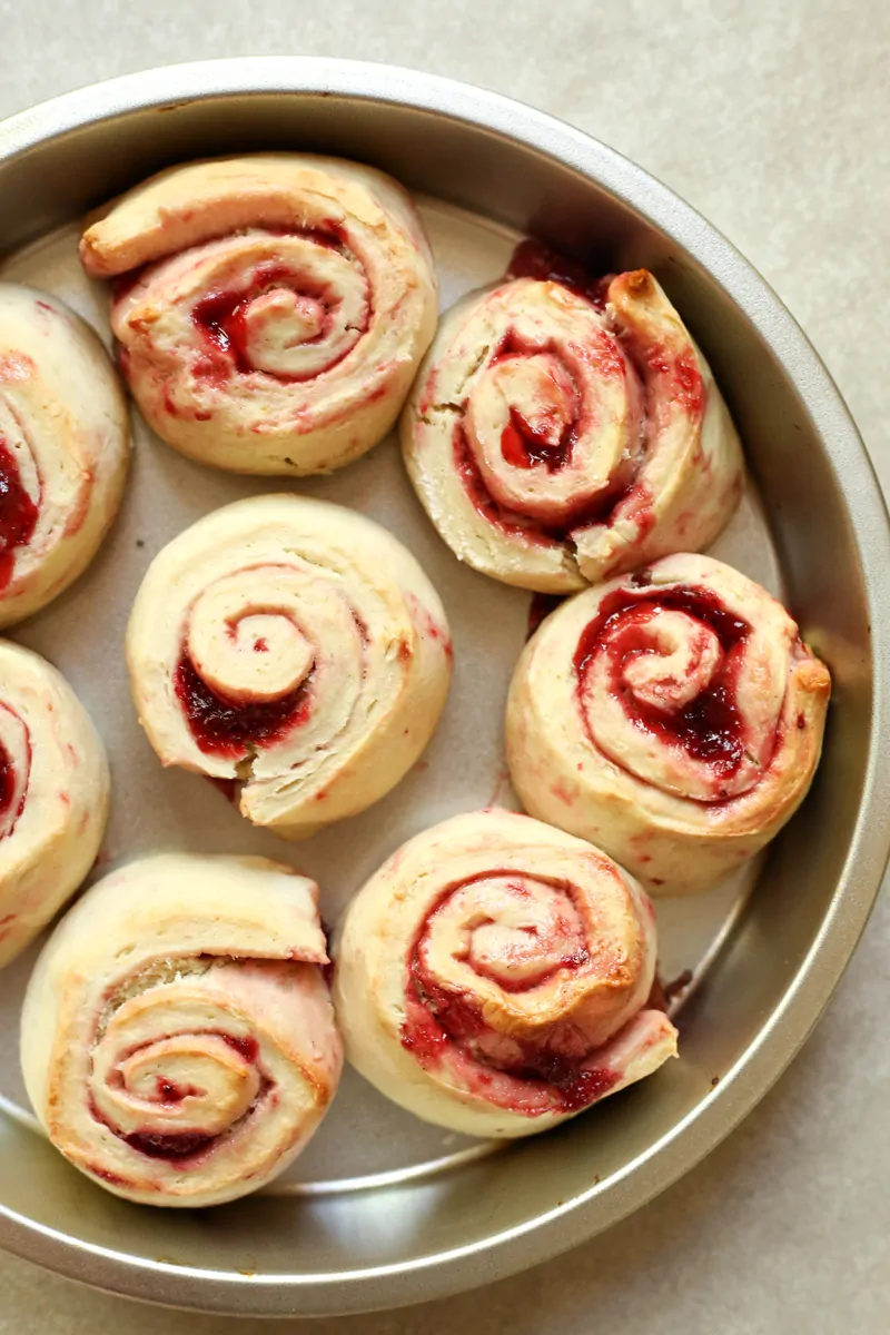 Strawberry Sweet Rolls Process 2