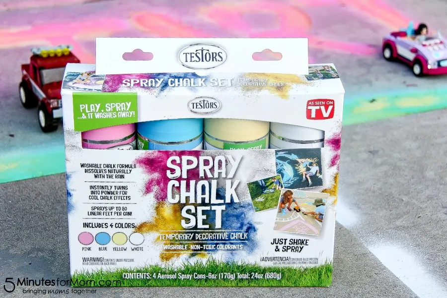 Testors Spray Chalk outdoor fun