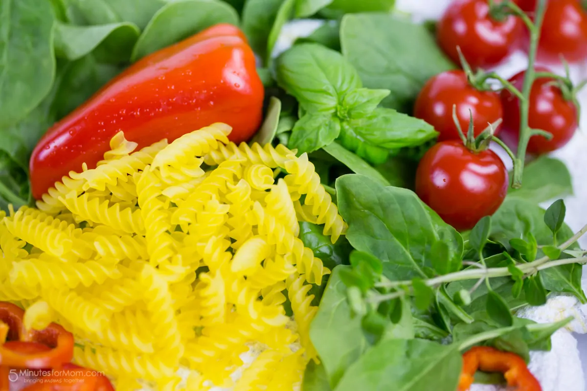 Gluten Free Rotini and Spinach Salad