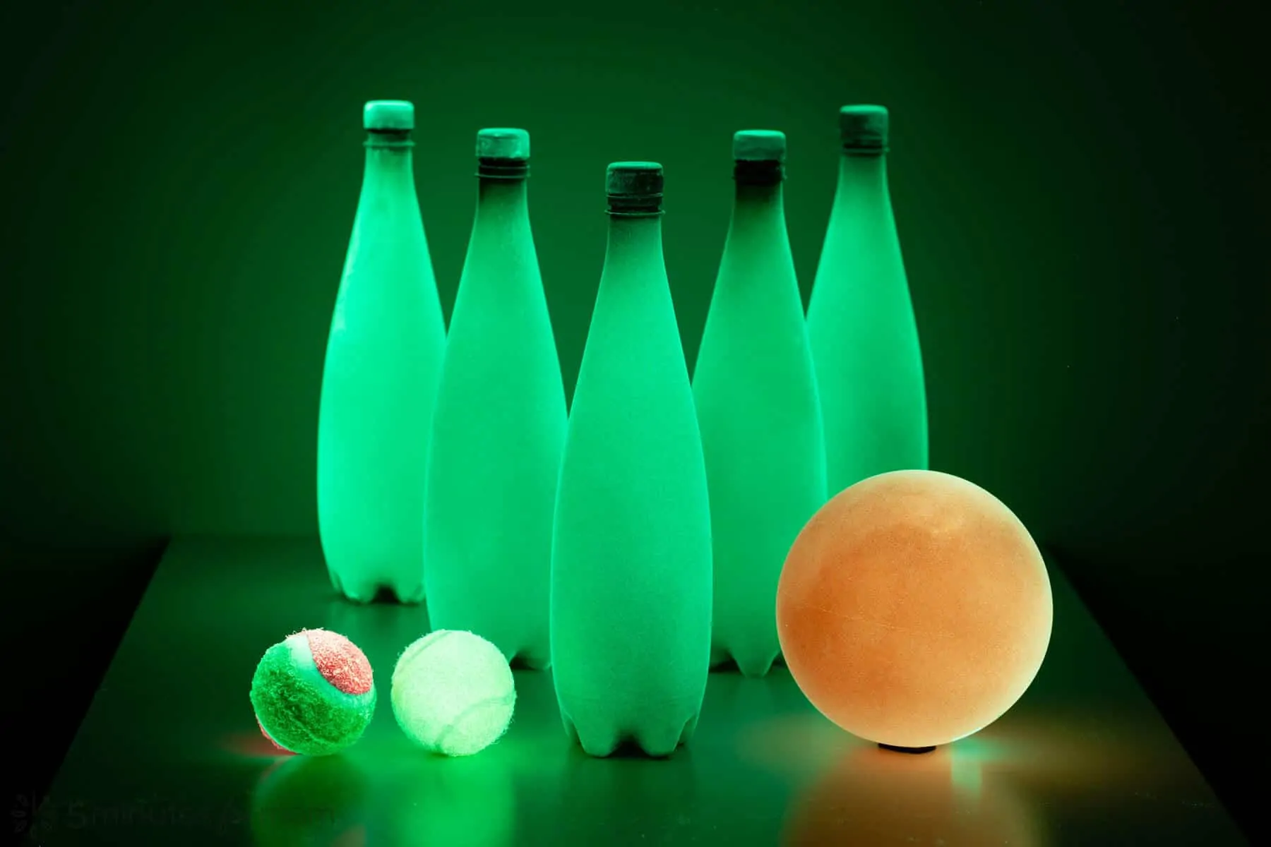 DIY Glow in the Dark Bowling Set