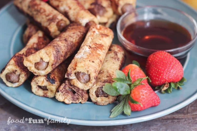 French Toast Wrapped Sausage Dippers from Food Fun Family 5 Minutes