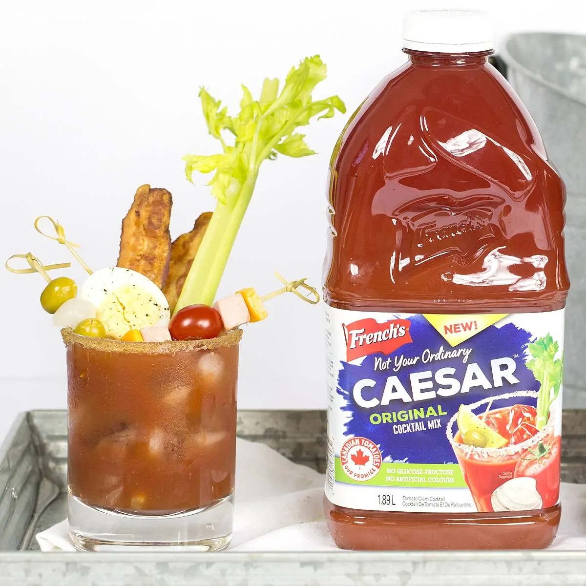 Bacon and Egg Caesar Cocktail