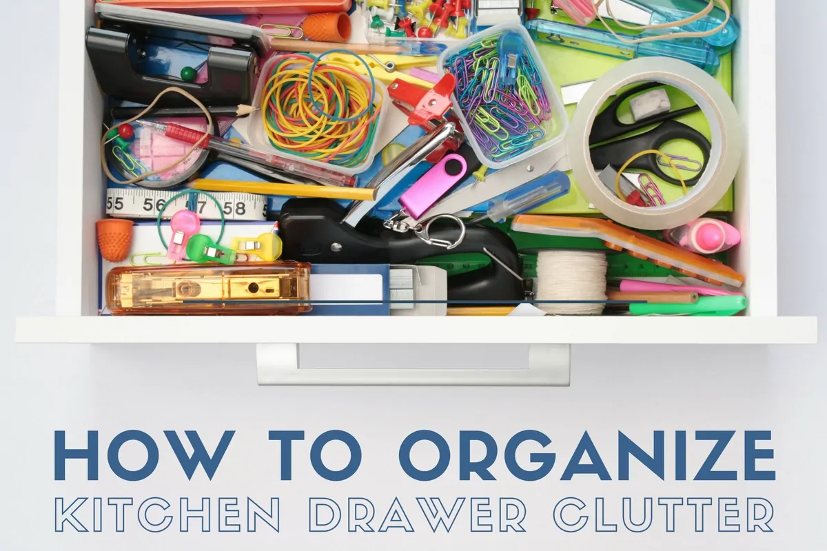 How to organize kitchen drawer clutter