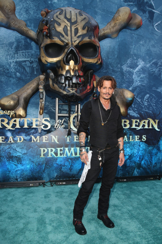 Pirates of the Caribbean: Dead Men Tell No Tales Hollywood Premiere Johnny Depp