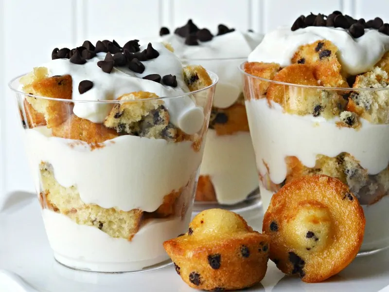 muffin and yogurt trifle cups for kids