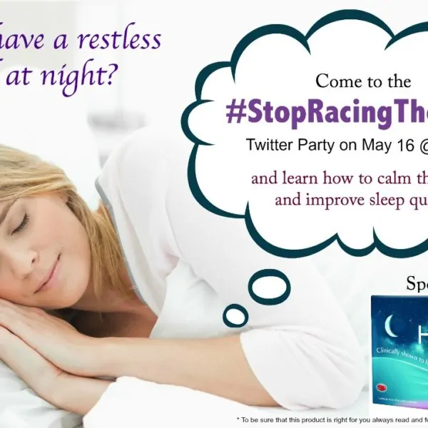 Join the #StopRacingThoughts Twitter Party with Sleep Harmony