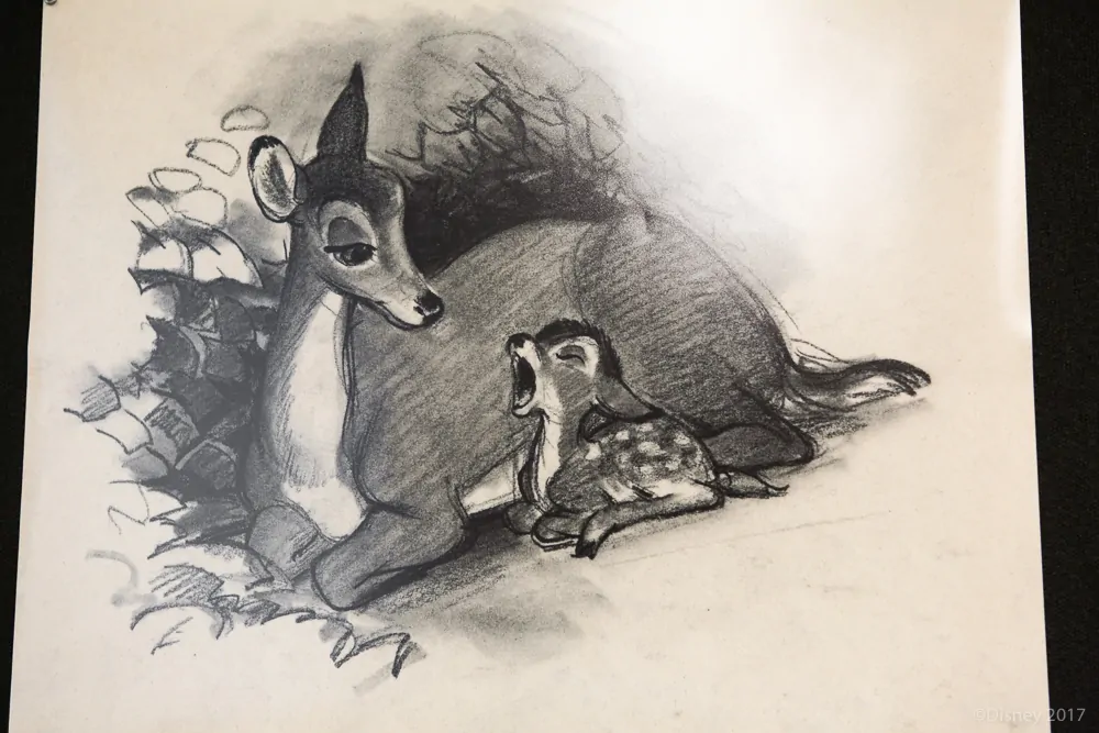 Bambi Artwork - Bambi and his Mother