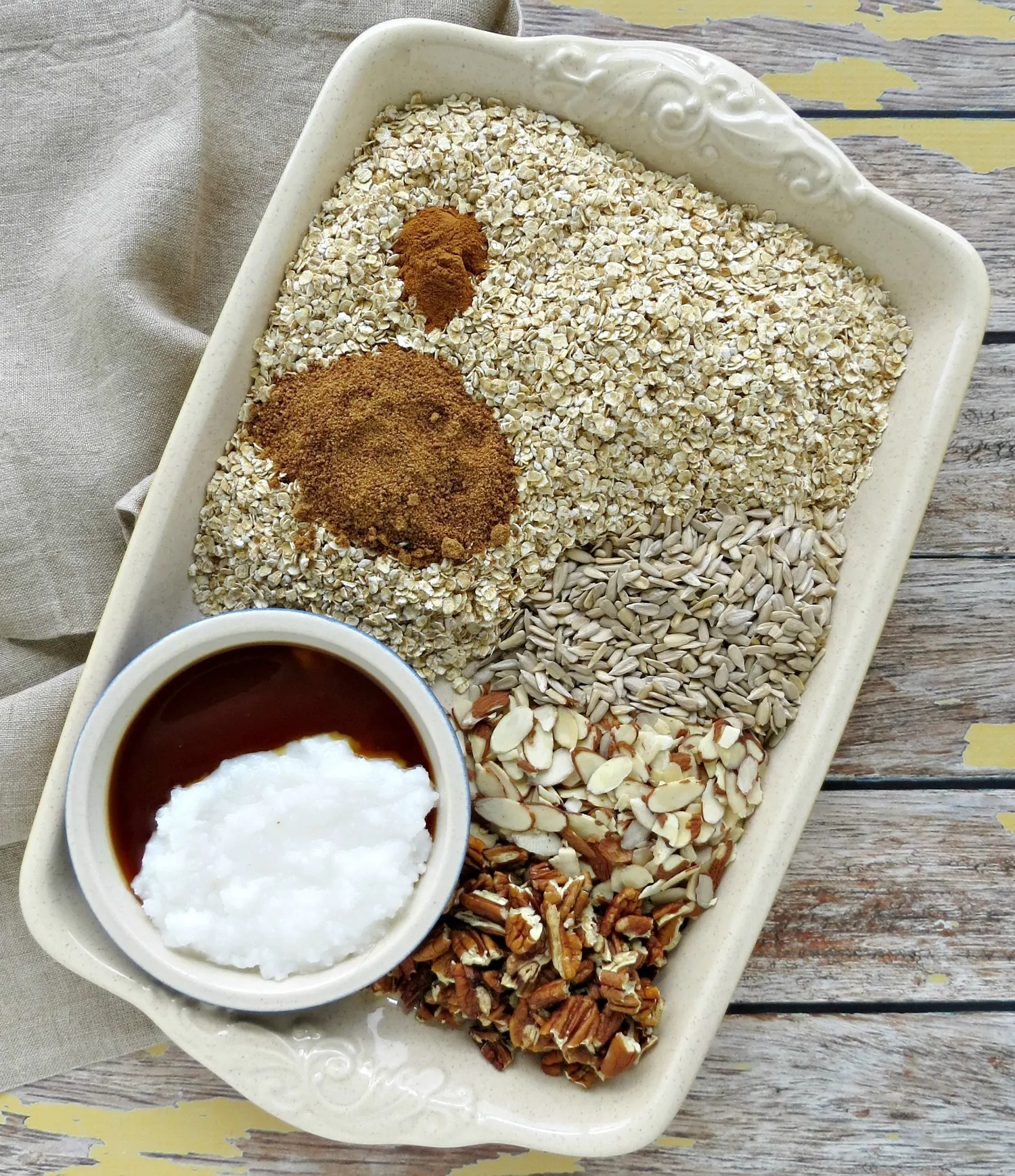 Nutty Homemade Granola Ingredients