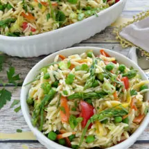 Summer Pasta Salad with Lemon Vinaigrette. This pasta salad is perfect for your spring and summer gatherings! It's fresh, light, and full of flavor.