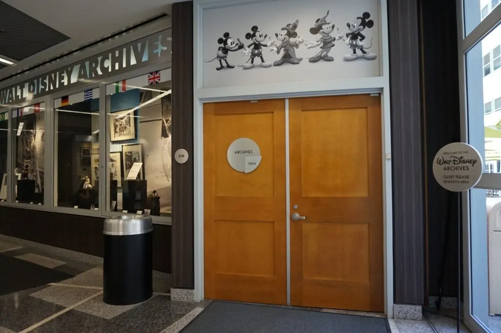 Walt Disney Archives Door