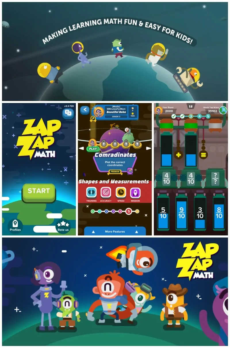 Zap Zap Math App - Make Math Fun For Kids
