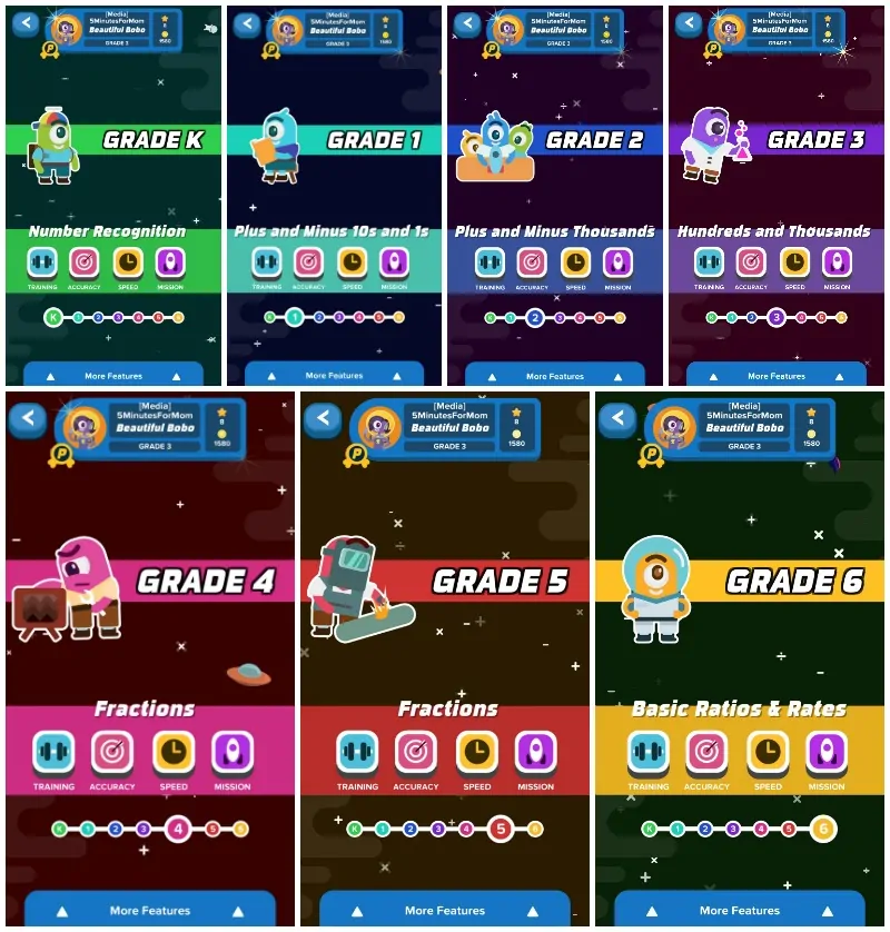 Zap Zap Math - Grades